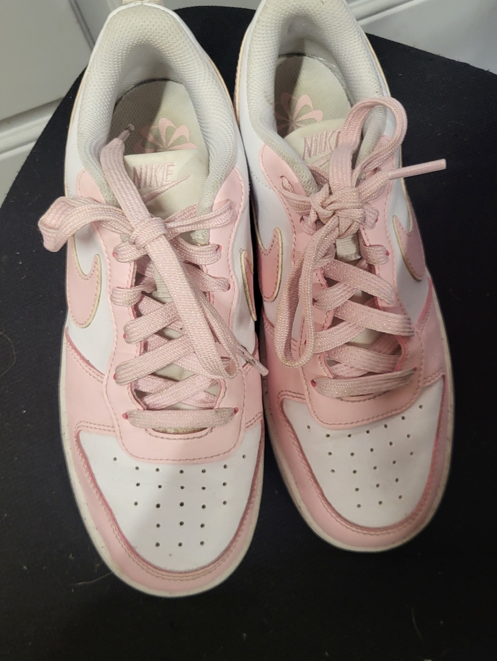 Nike Court Borough Low Recraft DV5456-105 Pink Sneakers Girls Size 5y - Picture 8 of 8